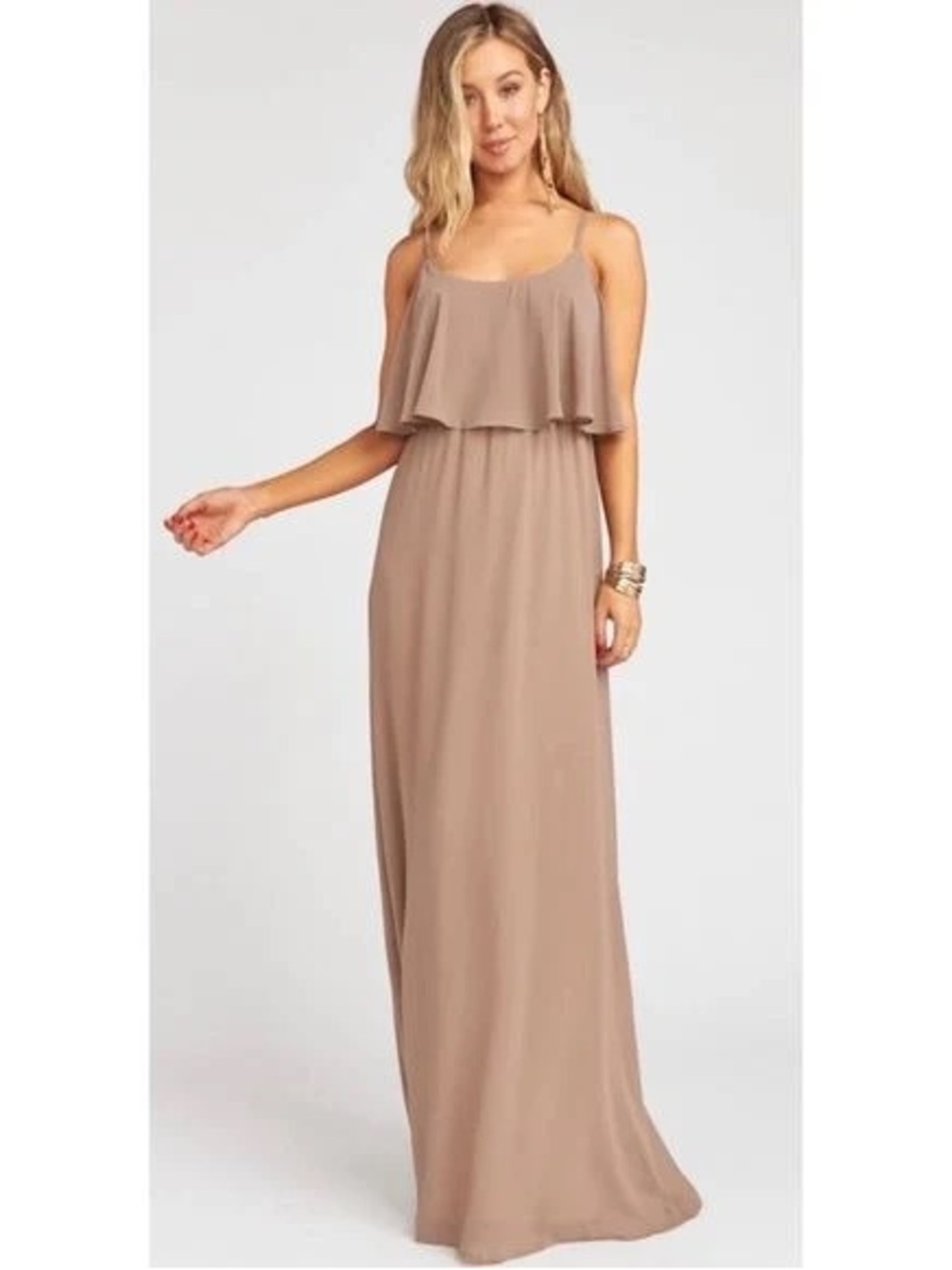 Show me your Mumu Caitlin Ruffle Maxi Dress